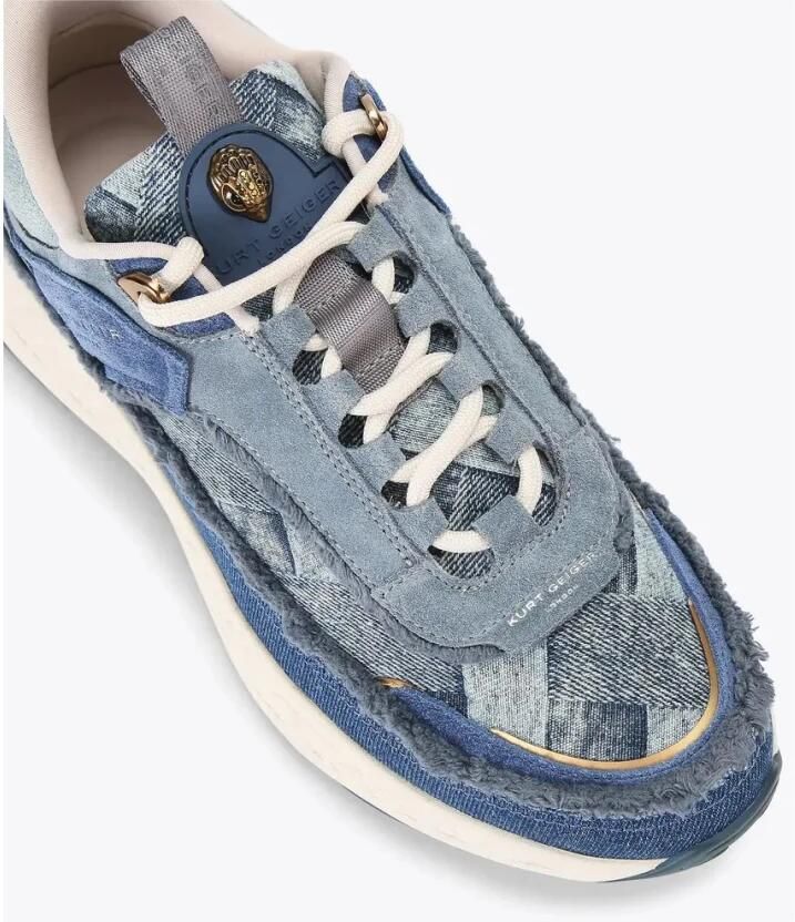 Kurt Geiger London Dames Sneakers Kurt Geiger Kurt Geiger Kensington Sneaker Denim Jeansblauw - Foto 4