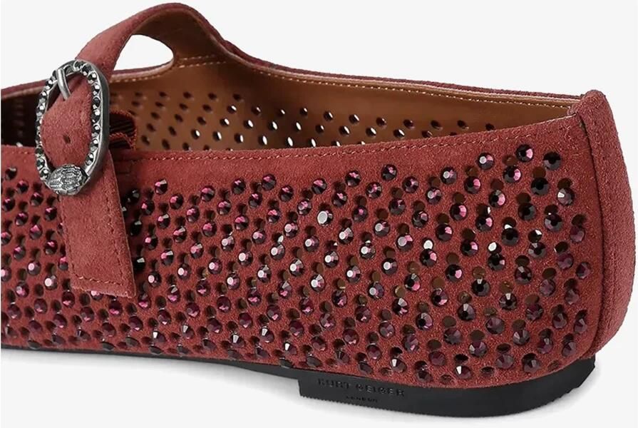 Kurt Geiger Dames Instappers & Ballerina's Mayfair Ballet Flat Wine Bordeaux - Foto 8