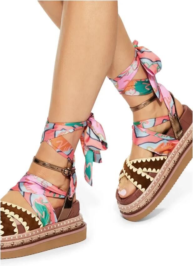 Kurt Geiger Orson Cross Scarf Sandal - Foto 4