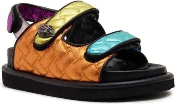 Kurt Geiger Orson sandaal met quilt patroon en metallic finish