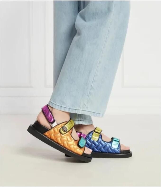 Kurt Geiger Orson sandaal met quilt patroon en metallic finish - Foto 2