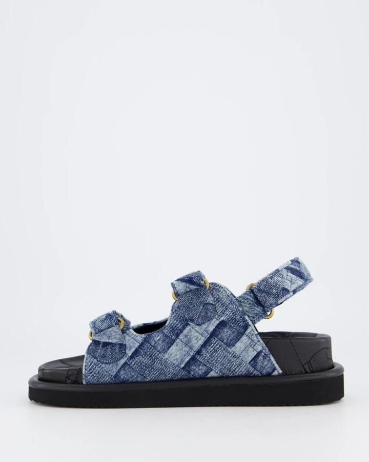 Kurt Geiger Orson sandaal van denim met quilt patroon - Foto 3