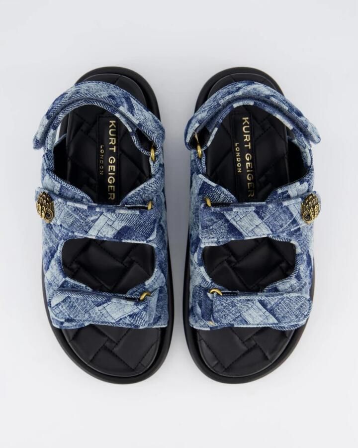 Kurt Geiger Orson sandaal van denim met quilt patroon - Foto 4