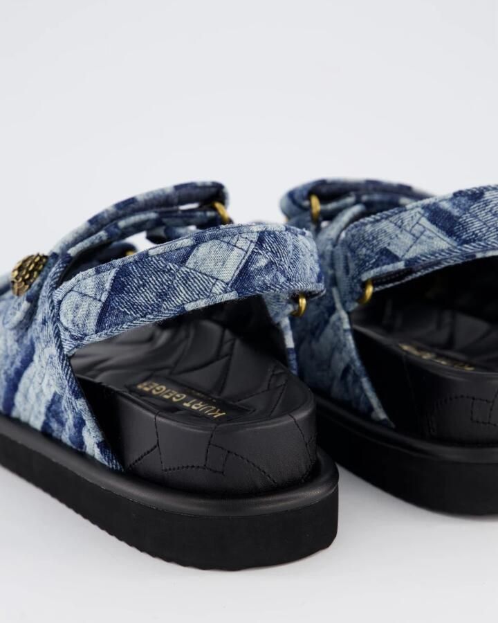 Kurt Geiger Orson sandaal van denim met quilt patroon - Foto 5