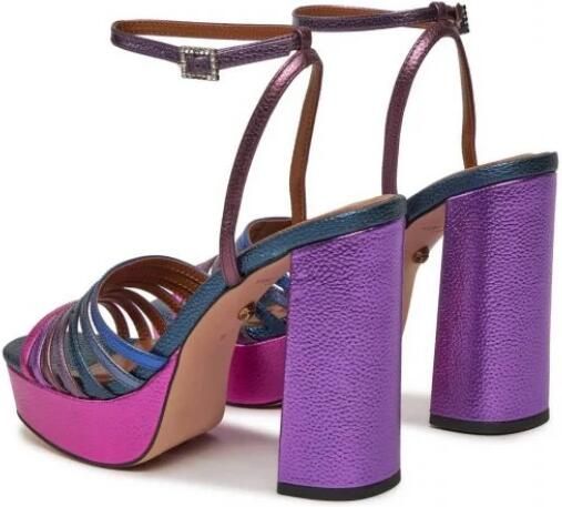 Kurt Geiger Pierra sandalette van leer met metallic finish - Foto 3