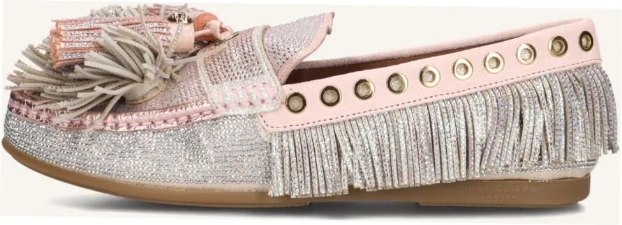 Kurt Geiger London Pom Moccasin Mocassins Dames Instappers Zilverkleurig - Foto 9