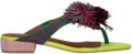 Kurt Geiger Pom T-bar Flat Sandal - Multicolor