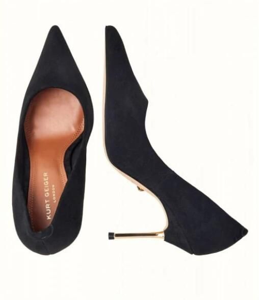 Kurt Geiger Pumps van suède met puntige neus - Foto 7