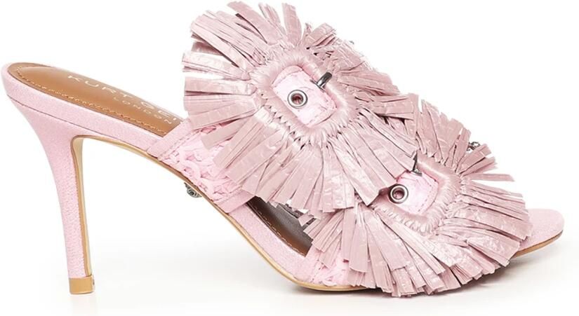 Kurt Geiger Raffia Buckle Sandal
