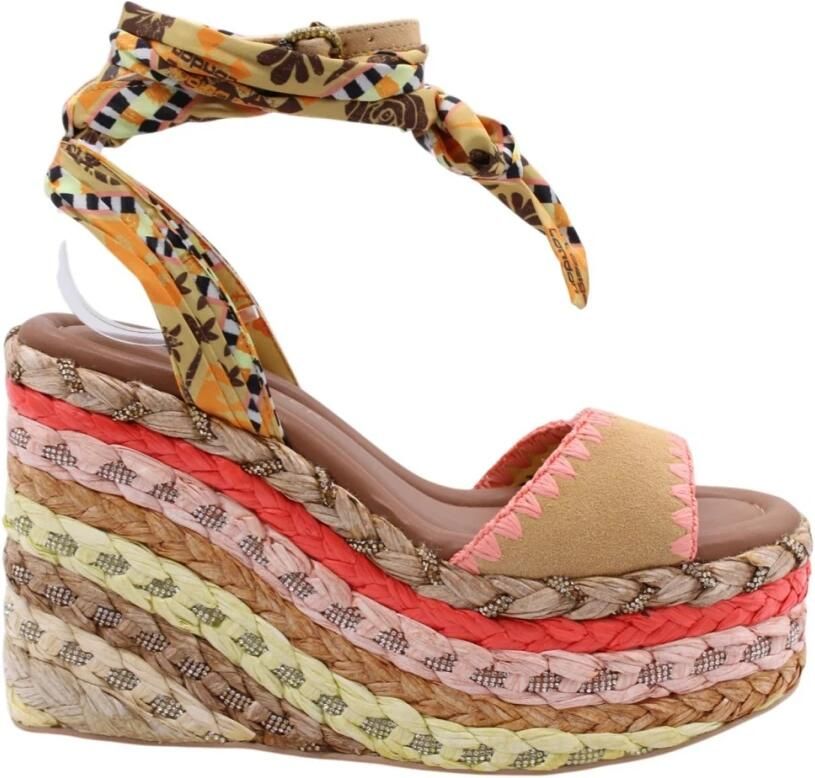 Kurt Geiger London Chelsea Scarf Wedge Sandalen Dames Multi - Foto 6