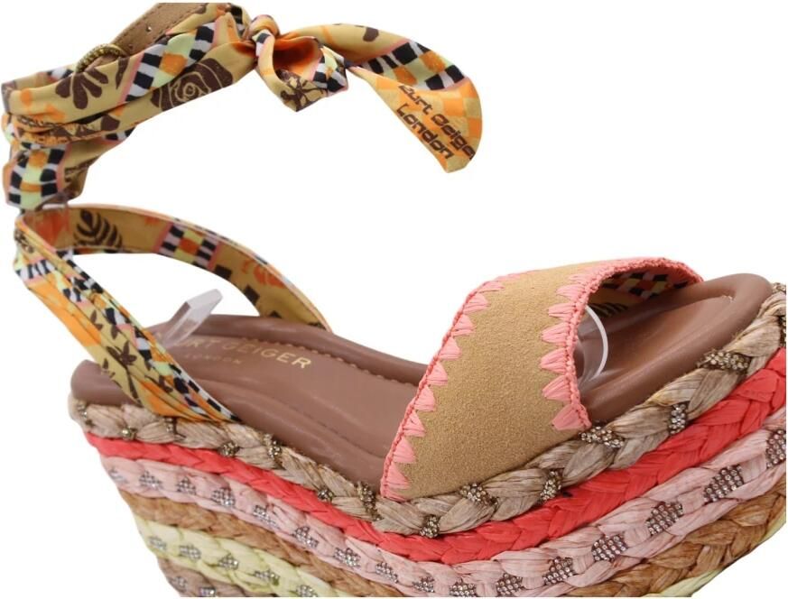 Kurt Geiger London Chelsea Scarf Wedge Sandalen Dames Multi - Foto 7
