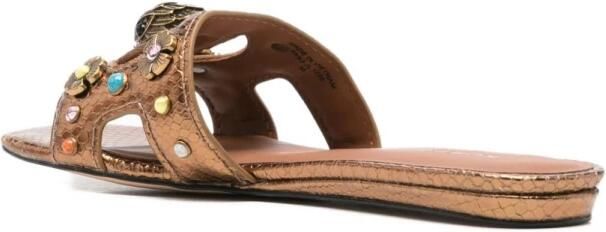 Kurt Geiger Sandalen met adelaarskop en bloemenapplicaties - Foto 3