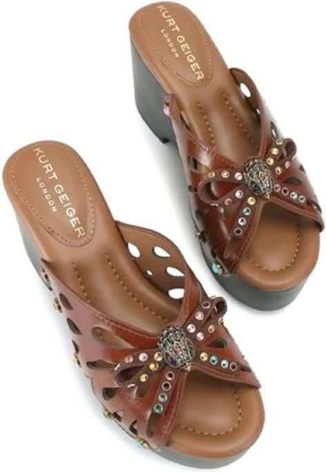 Kurt Geiger London Sandalen met sleehak Butterfly Wedge Mule - Foto 2