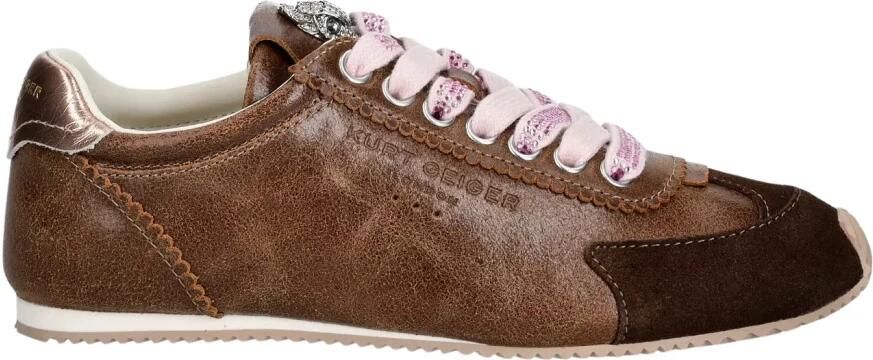 Kurt Geiger London Dames Sneakers Islington Sneaker Leren Lage sneakers Bruin