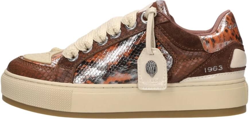 Kurt Geiger Dames Sneakers Southbank Tag Dk Brown Donkerbruin - Foto 6
