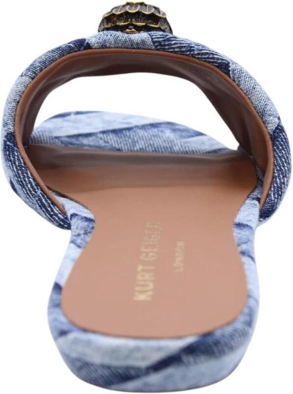 Kurt Geiger Dames Slipper Blauw 8496188669 88 Kensington Flat Sandal - Foto 3