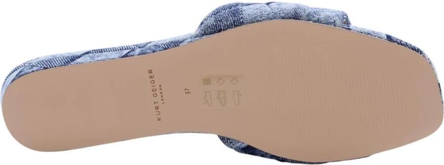 Kurt Geiger Dames Slipper Blauw 8496188669 88 Kensington Flat Sandal - Foto 4