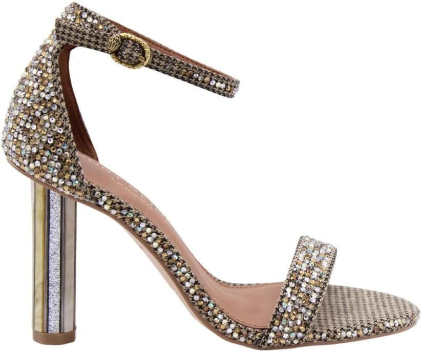 Kurt Geiger London Perspex Heel Sandal Sandalen Dames Goudkleurig - Foto 4