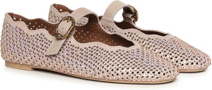Kurt Geiger London Wavy Mayfair Ballet Flat Ballerina's Dames Beige - Foto 8