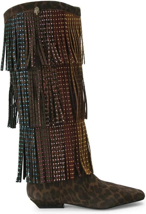 Kurt Geiger Western Fringe Pull On Boot