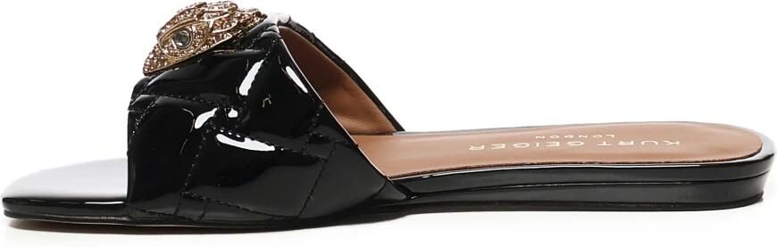 Kurt Geiger Zwarte Sandalen van Lakleer met Gouden Adelaar - Foto 2