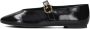 Kurt Geiger Mayfair Ballet Zwarte Leren Ballerinas Black Dames - Thumbnail 3