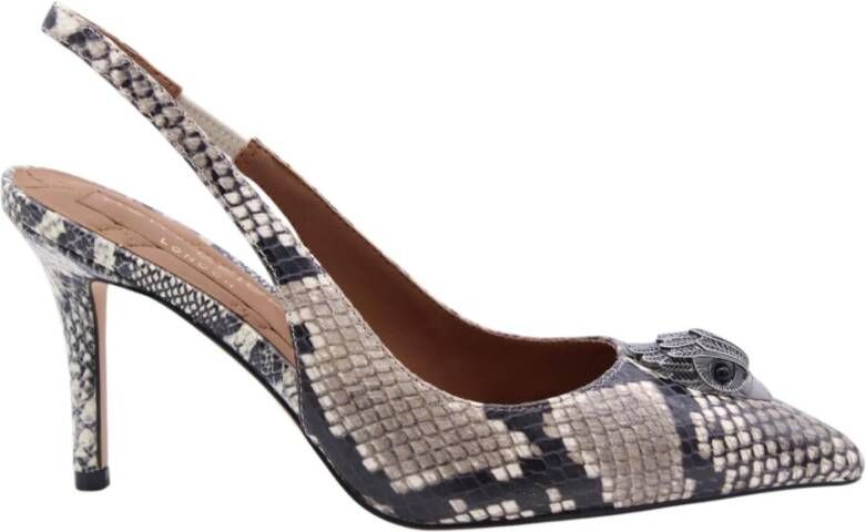 Kurt Geiger Belgravia slingback van leer met slangenprint - Foto 2