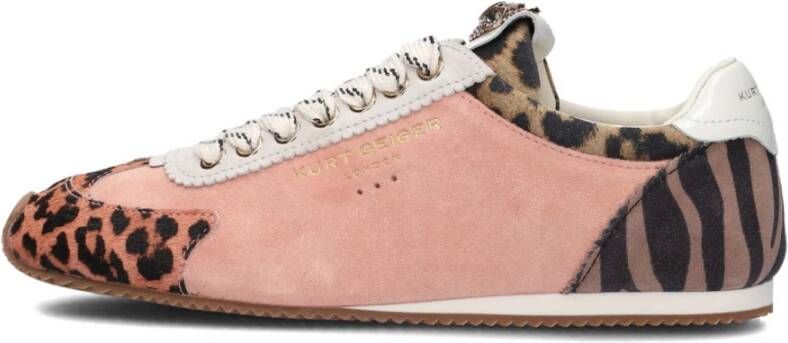 Kurt Geiger Oranje Suède Runner Sneakers Multicolor Dames