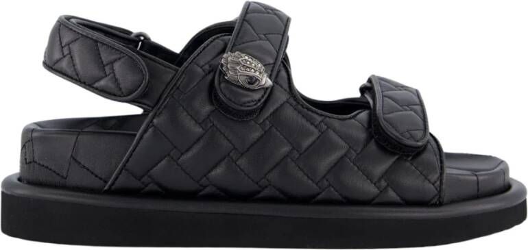 Kurt Geiger Orson Quilted Sandals Zwart Dames