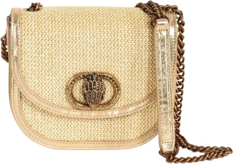 Kurt Geiger Rafia Saddle Tas met Adelaardetail