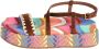 Kurt Geiger Regenboog Golf Suède Plateau Sandalen - Thumbnail 1