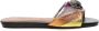 Kurt Geiger Regenboog Streep Rode Sandalen - Thumbnail 1