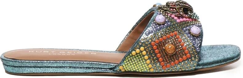 Kurt Geiger Rode sandalen met diamantmotief