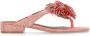 Kurt Geiger Roze Leren Sandalen met Pom - Thumbnail 1