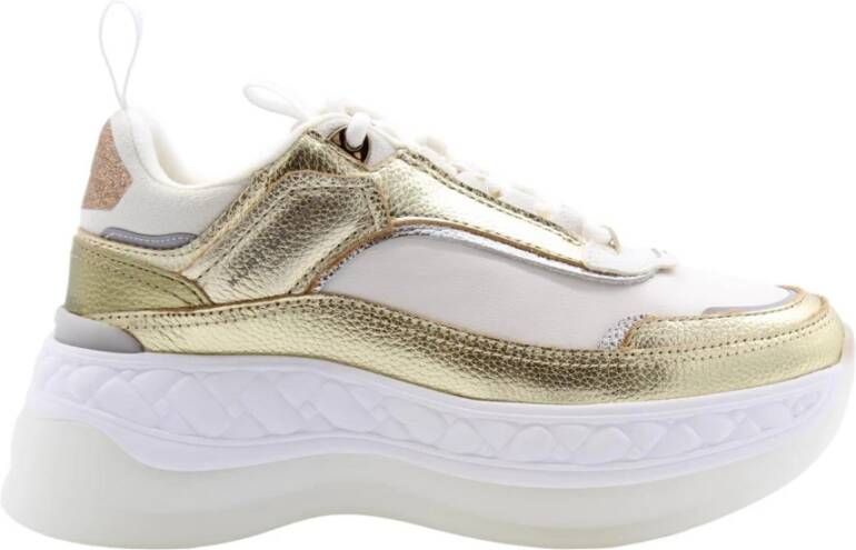 KURT GEIGER LONDON Lage Sneakers Dames Kensington Pump Sneaker Maat: 38 Materiaal: Leer Kleur: Goud - Foto 2