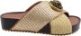 Kurt Geiger London Chelsea Cross Strap Slippers Goudkleurig - Thumbnail 3