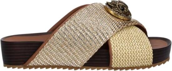 Kurt Geiger London Chelsea Cross Strap Slippers Dames Goudkleurig - Foto 4