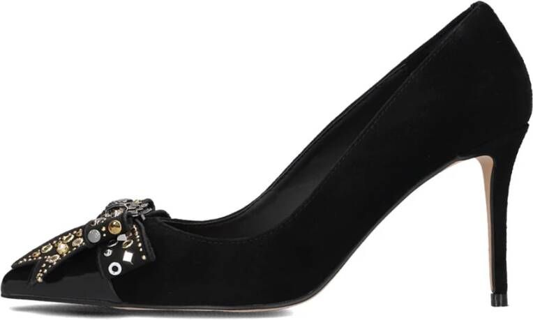 Kurt Geiger Stud Bow Zwarte Hakken