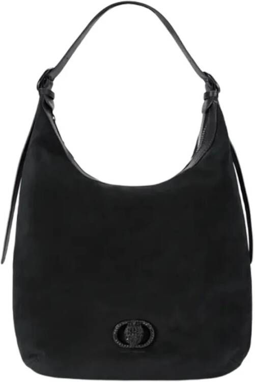 Kurt Geiger Suède leren hobo schoudertas met adelaarskop detail