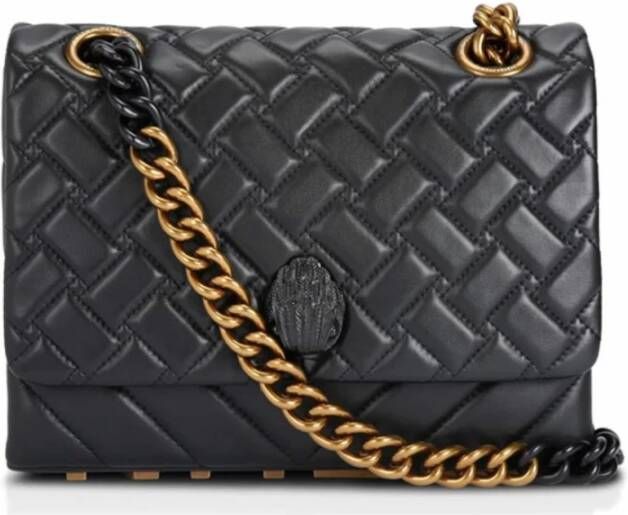 Kurt Geiger Zwarte Adelaar Schoudertas met Kettingriem