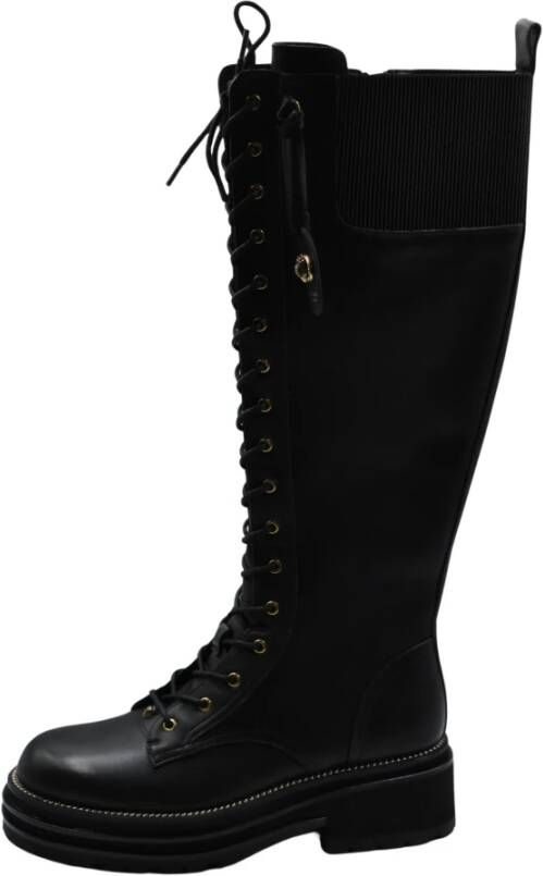 Kurt Geiger Zwarte Veterschoenen Elegante Stijl