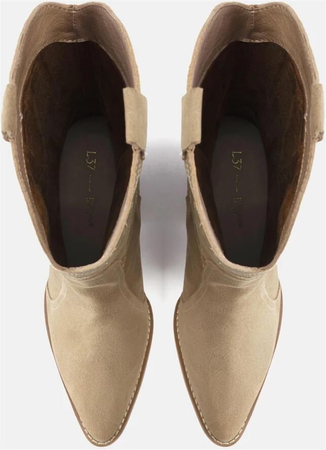 L37 HANDMADE SHOES Enkellaarsje 'ONLY WANT YOU' camel - Foto 6
