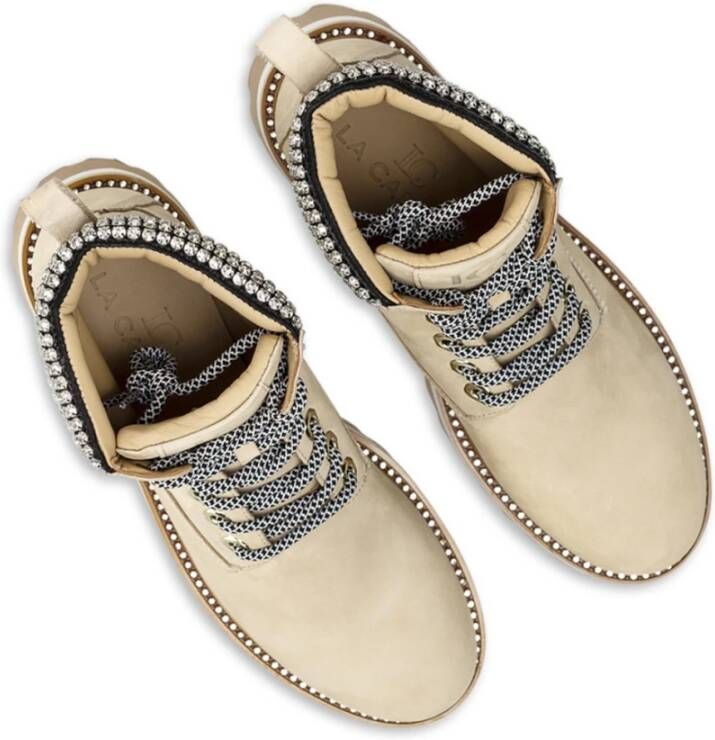 La Carrie Enkellaarzen 612 208 10 ivoor leer Beige Dames - Foto 2