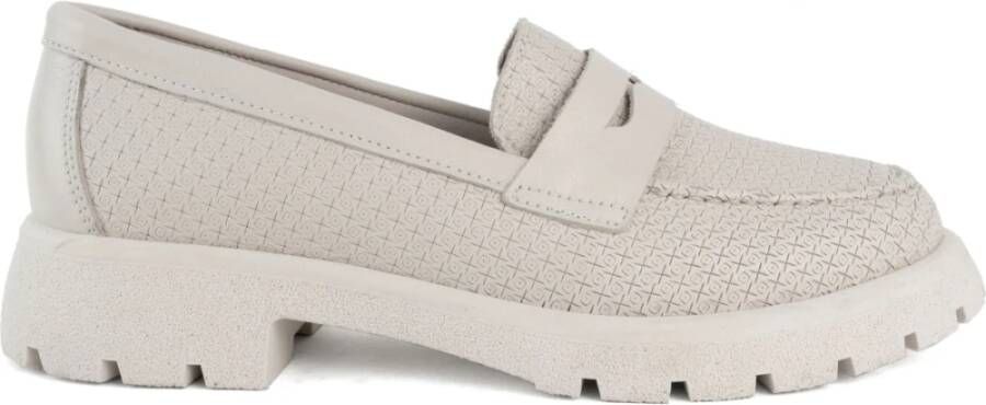 La Conte Beige Gesloten Loafers voor Vrouwen