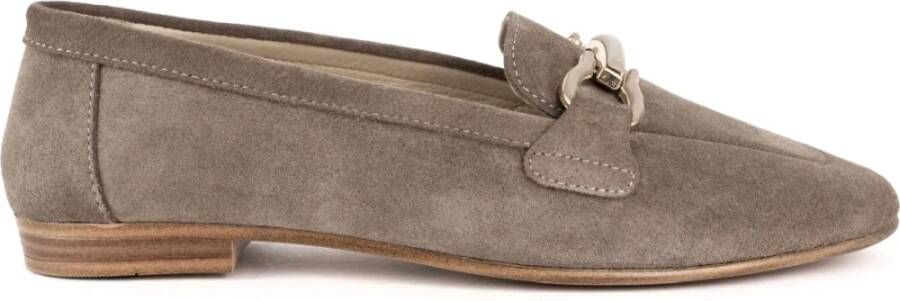 La Conte Beige Klassieke Loafers voor Vrouwen