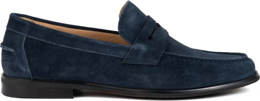 La Conte Blauwe Casual Loafers voor Mannen
