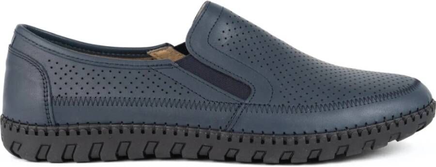 La Conte Blauwe Casual Loafers voor Mannen