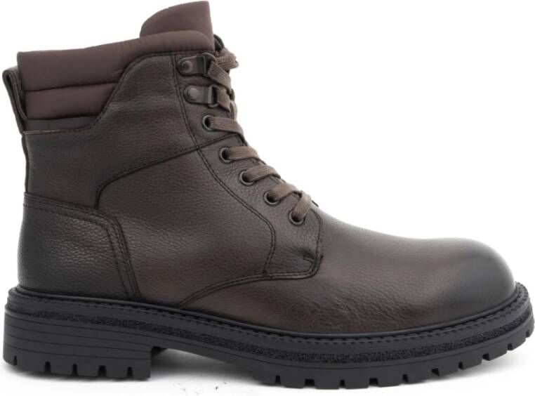 La Conte Bruine Casual Enkellaarzen voor Mannen