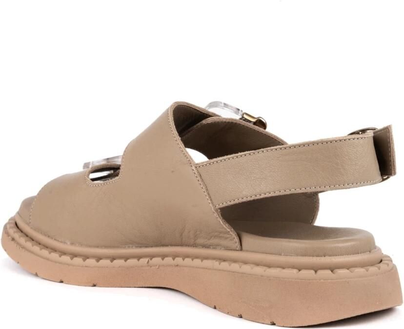 La Conte Beige Platte Casual Sandalen Vrouwen - Foto 2