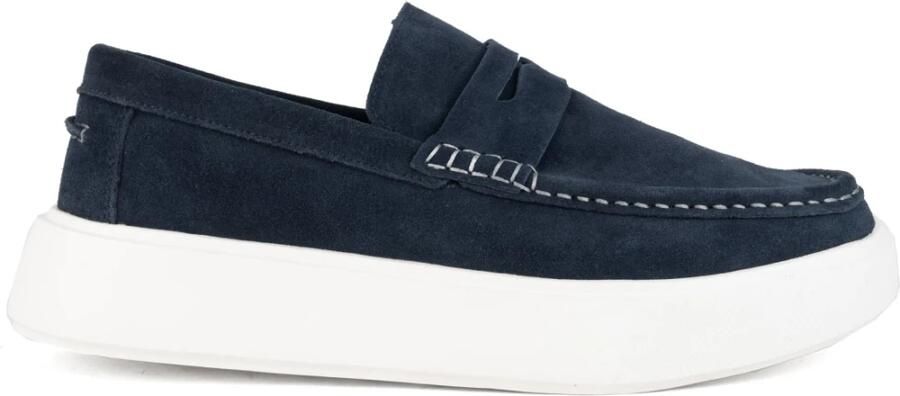 La Conte Blauwe Casual Loafers voor Mannen